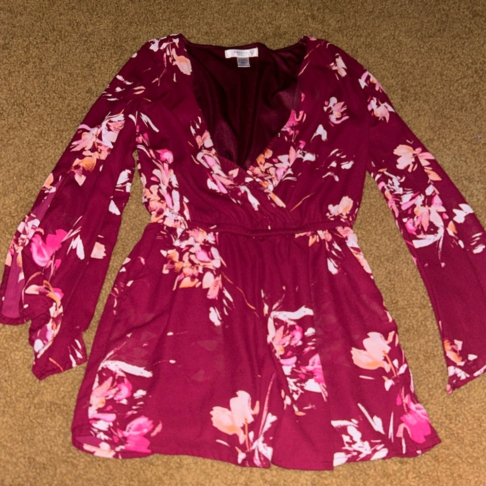 Flowy summer floral romper